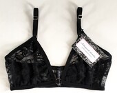 Spring Fever - white or black lace bralette made to order