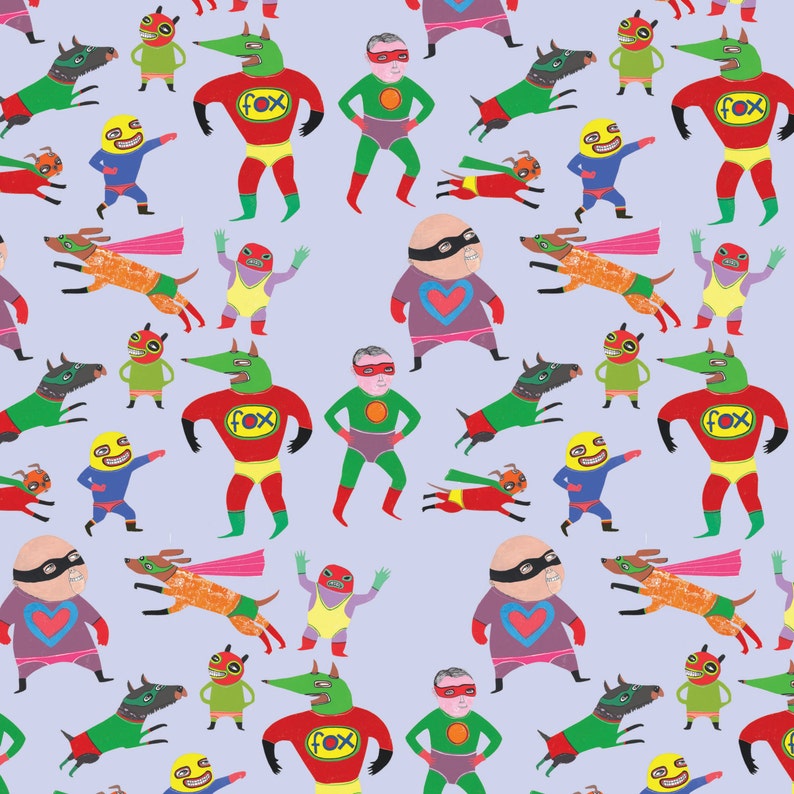 Superheroes Cards Set of 4 Individual Designs - Etsy
