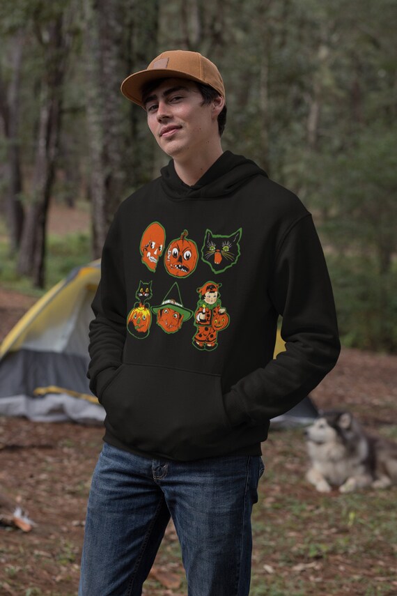 Vintage Halloween Unisex Hoodie, Gothic Hoodie, Emo Hoodie, Alternative Hoodie, Goth Clothing Women, Goth Clothing Men