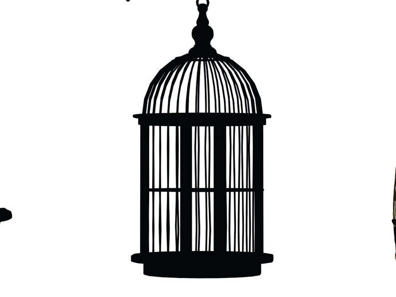 Birdcage Images Bird Cage Vectors Printable Bird Clipart | Etsy