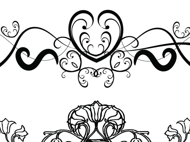 Download Flourishes SVG Dividers Lines Ornamental Borders Scalabe ...