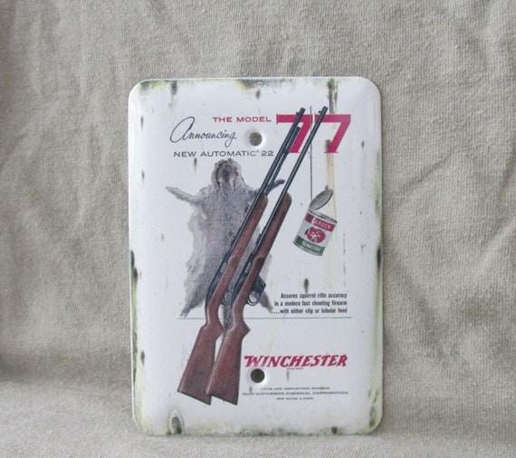 Winchester 50 Rifle Duck Hunting Advertising Retro Vintage Light Lighted Sign