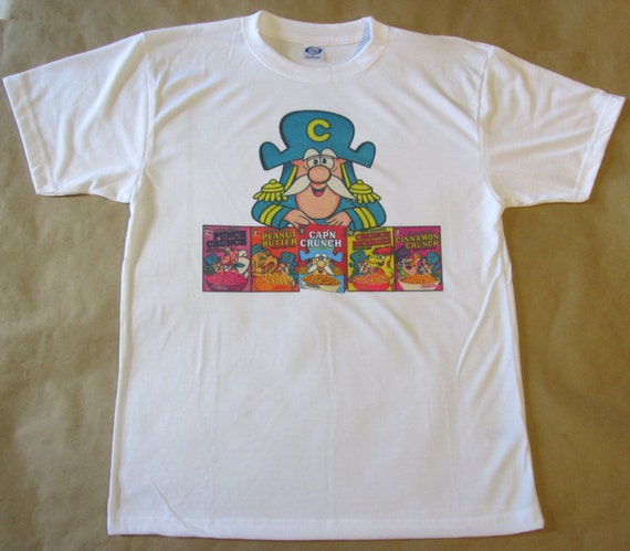 Cap/'n Crunch Cereal Aged Retro Look T Shirt