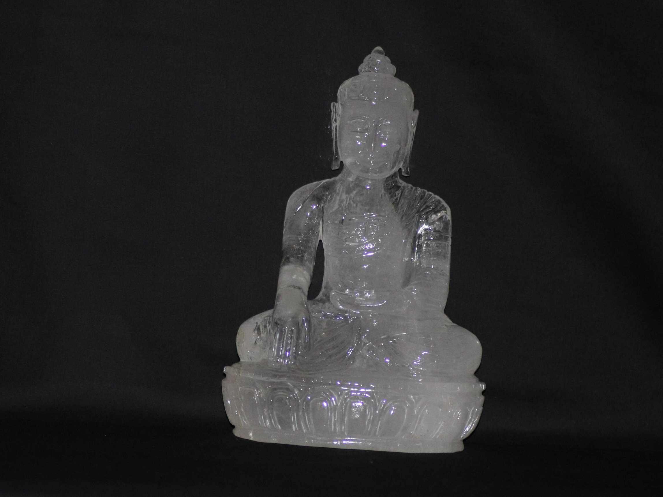 Crystal BuddhaNatural Quartz Buddha Healing Etsy