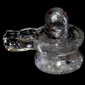 Crystal Shivalingam,Natural Quartz Healing Meditation Handmade Shivling Statue,Symbol Of God Shiva And Goddess Shakti&quot;Unique Spiritual Gift&quot;