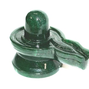 Green Aventurine Shivling ,Natural Jade Shivling Statue,Handmade Figurine Shiv Lingam ,Symbol Of Hindu God Shiv & Shakti, Spiritual Healing