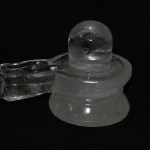 Crystal Shivling,Natural Quartz Healing Meditation Handmade Shivlingam Statue, Symbol Of God Shiva And Goddess Shakti&quot;Unique Spiritual Gift&quot;