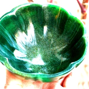 Jade Bowl,Natural Jade Multi Uses Hand Made Religious Offering Bowl, Reiki,Yoga Spiritual Healing Energy Green Jade Goblet, &quot;A Class Gift&quot;