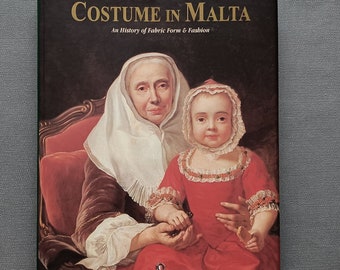 BOOK  Costume in Malta I Jewelry  | antique clothing Europe silk gold embroidery | folk costume peasant blouse wedding gown I Gozo Lace