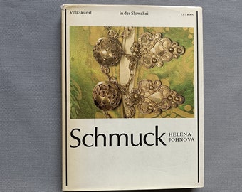 BUCH Slowakischer Traditioneller Volksschmuck 1986 | regionalen ethnischen Kleid antike Kostüm Silber filigrane Brosche Tasten Ring Verschluss Gürtelschnalle