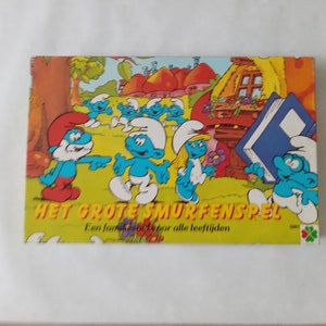 Smurfs Boardgame , 80s Game Smurfs  , Rare Collectible Peyo Items, collectible boardgames,  Smurfs memorablia, Smurfs collectibles, complete