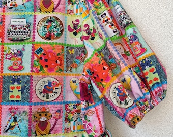 不思議の国のアリスのドレス、女性用夏服、彼女へのカラフルなギフト