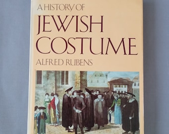 Boek Een geschiedenis van joodse klederdracht, synagogiaal textiel, rabbijnse kleding, religieus textiel, geschiedenis van joodse tradities en kostuums,