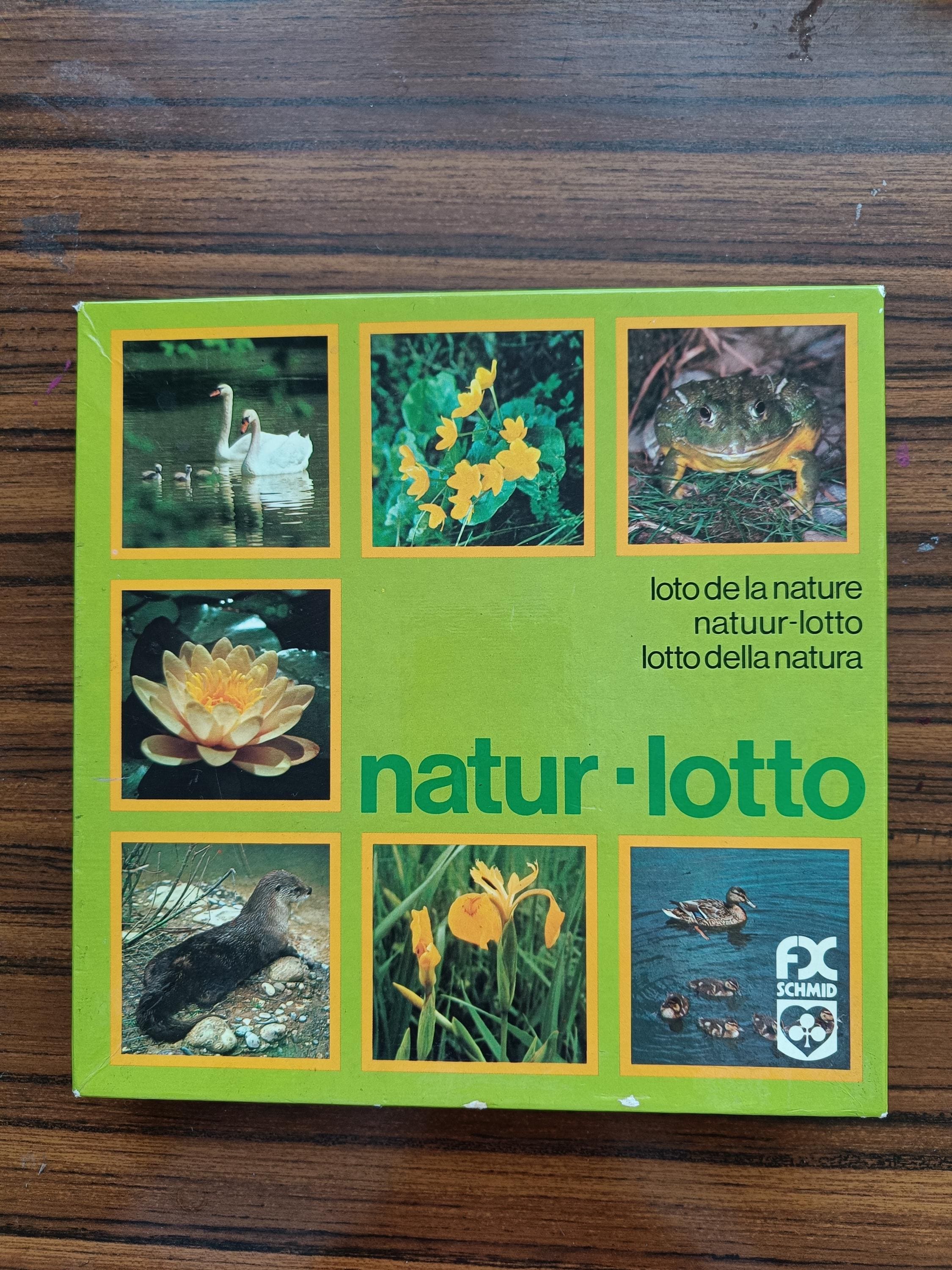 Nature-Lotto, Schmid, Cards, Germany, Board Game, Animals, Plants, Activity, Toy, Playset, Collectible, Vintage card ,Cards for framing