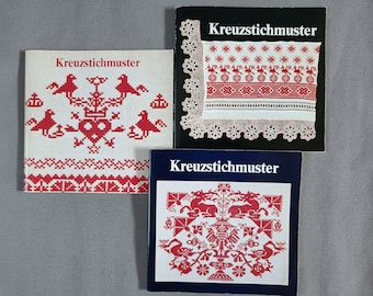 BOOK German Peasant Embroidery Patterns from Styria | charted cross-stitch design | Grundlsee ethnic textiles sampler church altar cloth art
