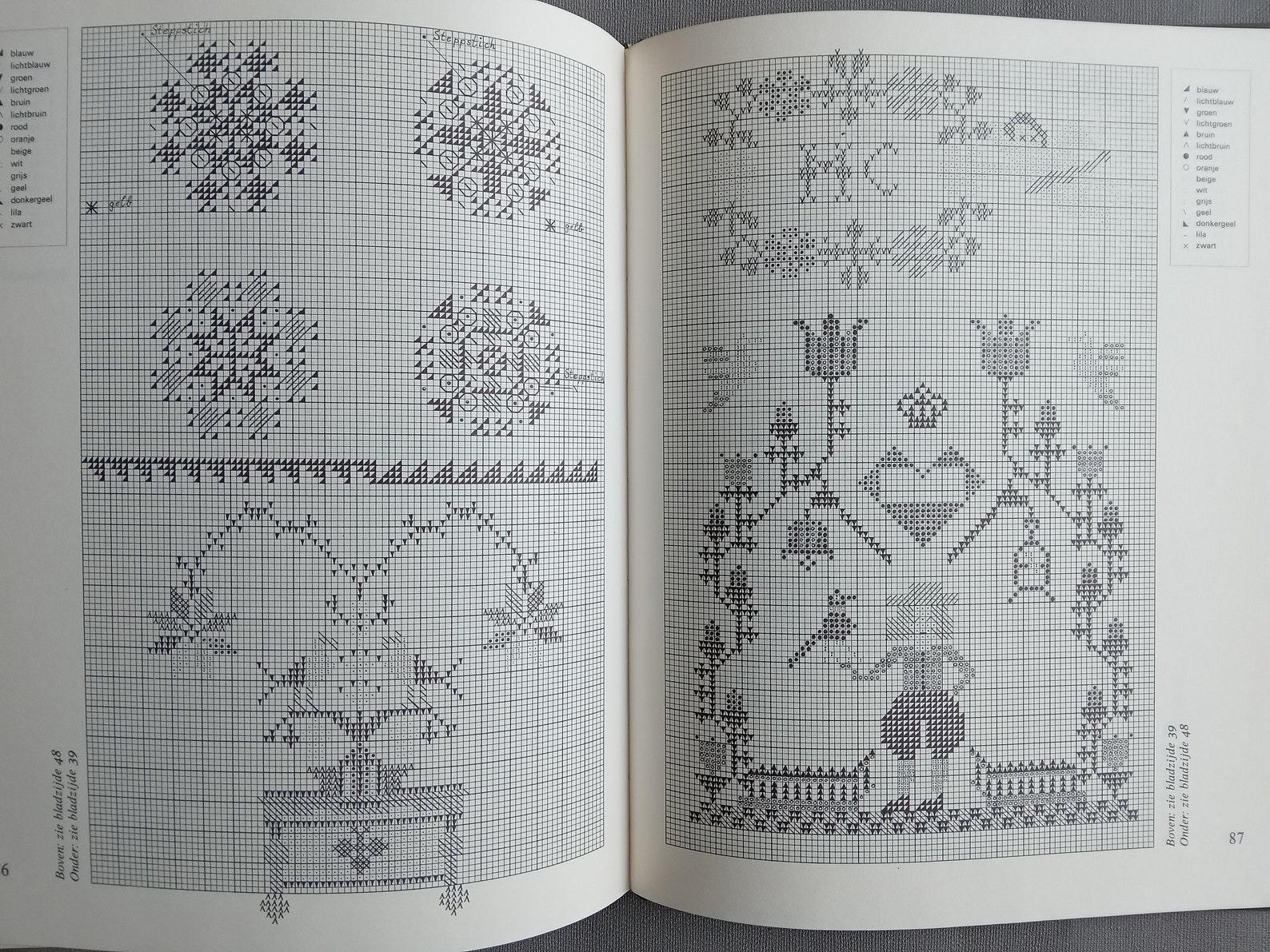 BOOK Embroidered Samplers of Different Countries - German Dutch ...
