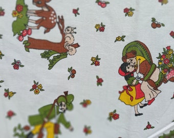 Retro Little Red Ridinghood Fabric,