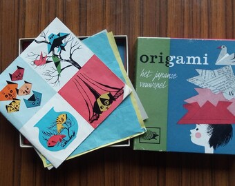 Origami - Jaren '60 Spel - Knutselen Kinderen - Retro Origami Spel - Jaren '60 Speelgoed - Nostalgisch Spel uit de jaren zestig - Vouwspel