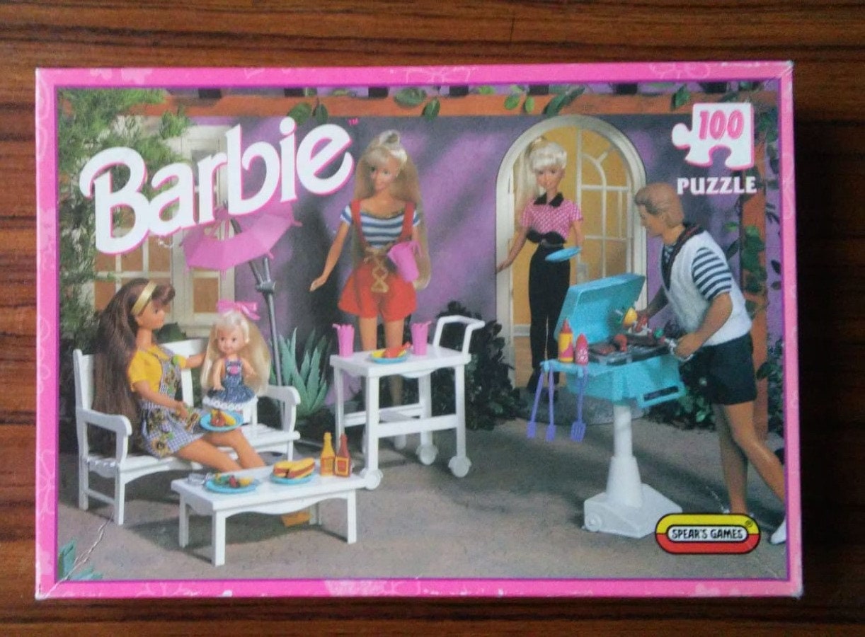 Ontoegankelijk argument Ontmoedigen Vintage 90s Barbie Puzzle Vintage Barbie 100pcpuzzle Puzzles - Etsy