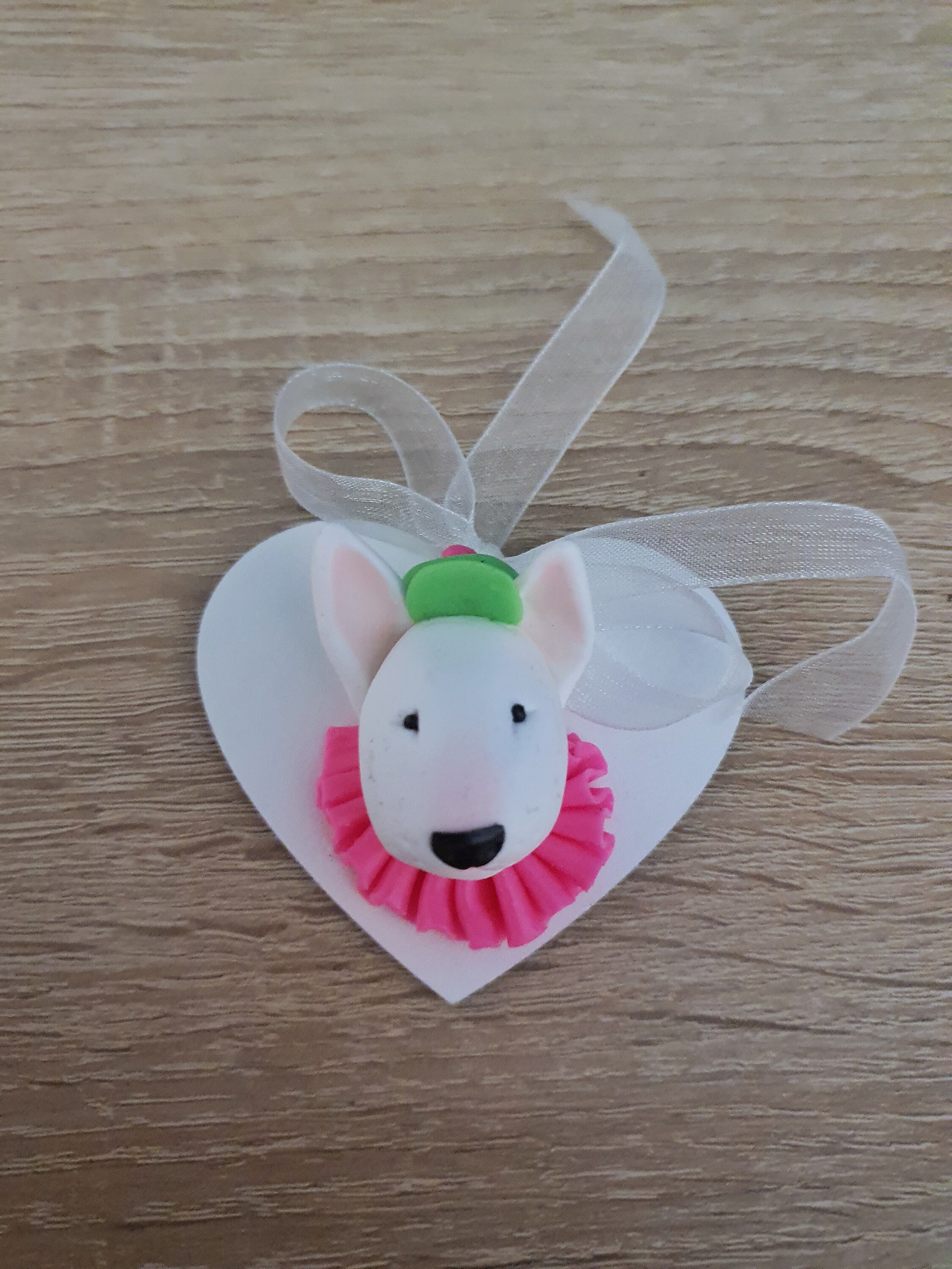 Cute English Bull Terrier Ornament handmade gift bull | Etsy