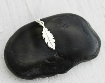 feather Glass vial necklace nature jewelry gifts for women inspirational Gift for her Real Feather necklace Tiny Feather Bottle Necklace