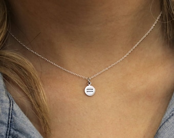 Silver Equal Symbol Necklace, Gay Pride Jewelry, LGBT Gifts, LGBT Jewelry, Equal Rights, Human Rights, Equality Gifts, Gender Equality Sign