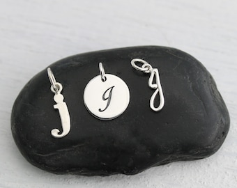 Initial Letter Charm Add On - Sterling Silver Initial Charm - Personalize It