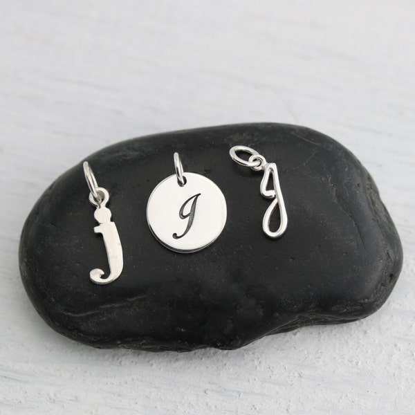 Initial Letter Charm Add On - Sterling Silver Initial Charm - Personalize It