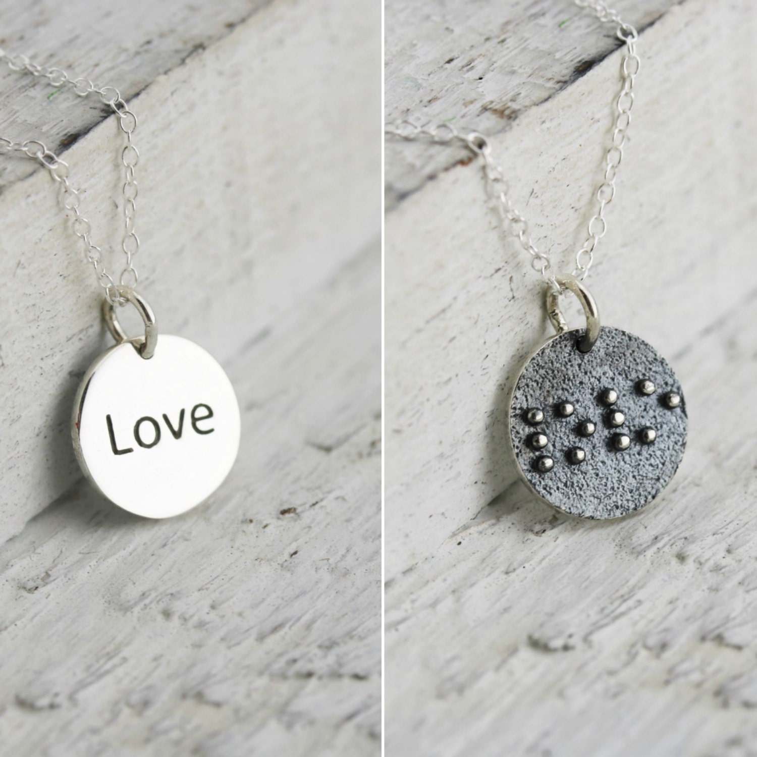Braille Gifts Braille Necklace for Girlfriend Love Jewelry Etsy