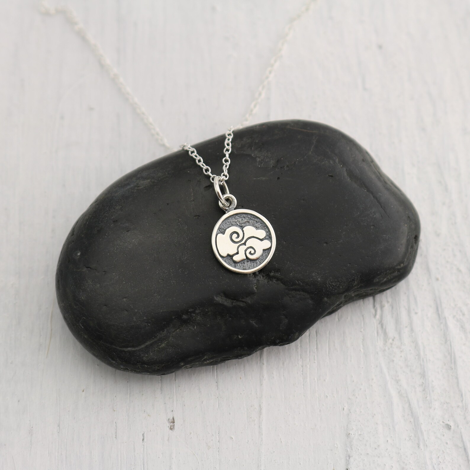 Air Element Necklace 4 Elements Symbol for Air Symbol Etsy