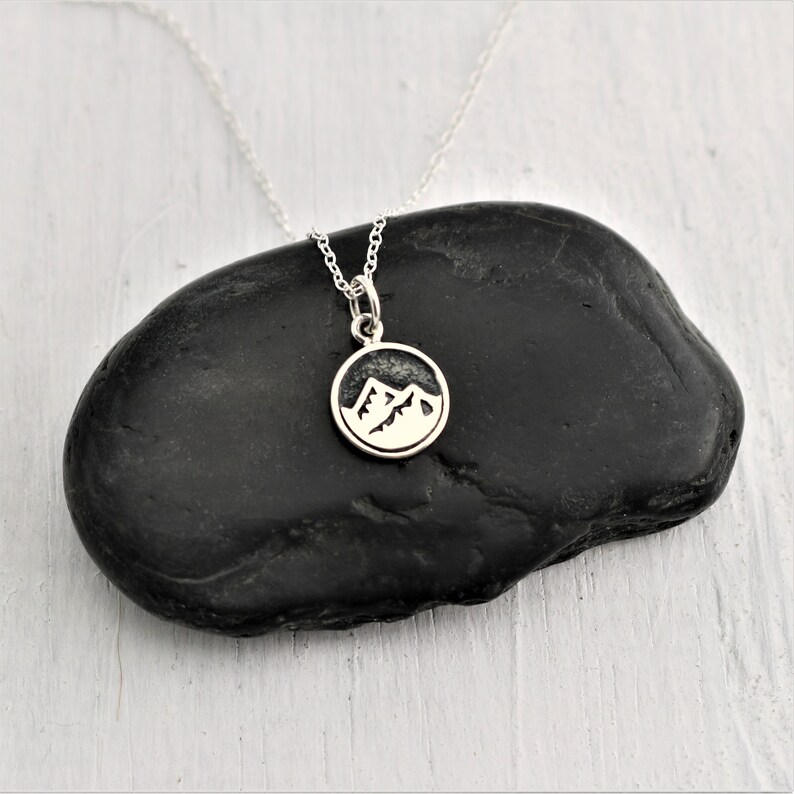 Earth Elements Necklace Earth Element Mountain Necklace Etsy