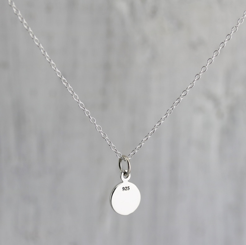 Tiny Compass Necklace Sterling Silver Tiny Compass Necklace Tiny Compass Pendant Graduation Necklace Travel Jewelry Dainty Compass image 5