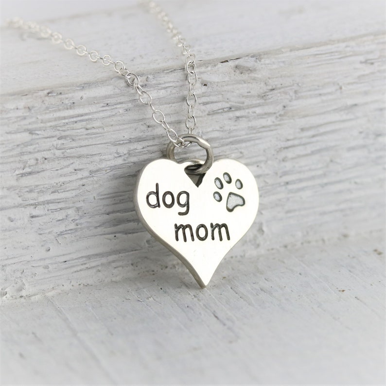 Dog Lover Gift for Dog Mom Necklace, Animal Jewelry for Veterinarian Gift, Dog Paw Print Heart Pendant, Dog Owner Gift for New Puppy Mom image 7