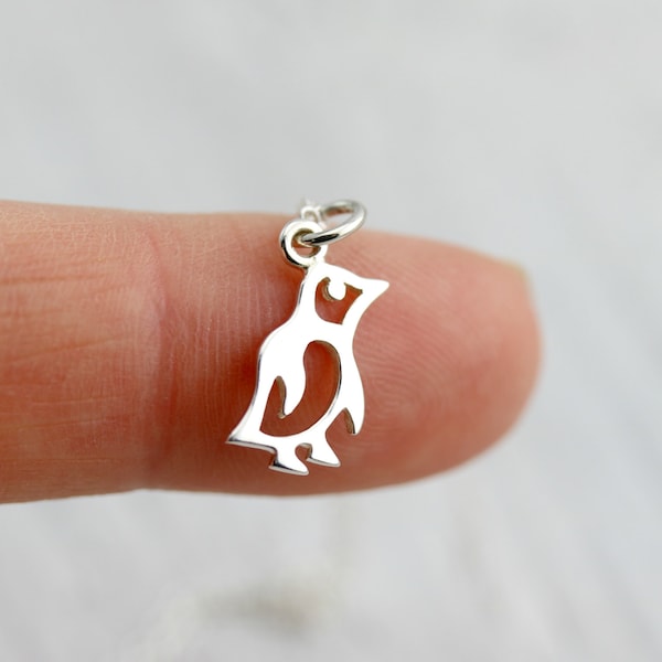 Kleine pinguïn ketting - Sterling zilveren kleine pinguïn ketting - Pinguïn sieraden - Pinguïn hanger Baby Penguin Arctic Charm Bird ketting