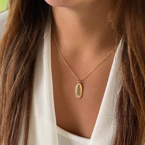 Gold Pine Tree Necklace, Wanderlust Nature Inspired Jewelry, Outdoorsy Hiking Gifts for Women, Tree of Life Layering Necklace, Family Tree