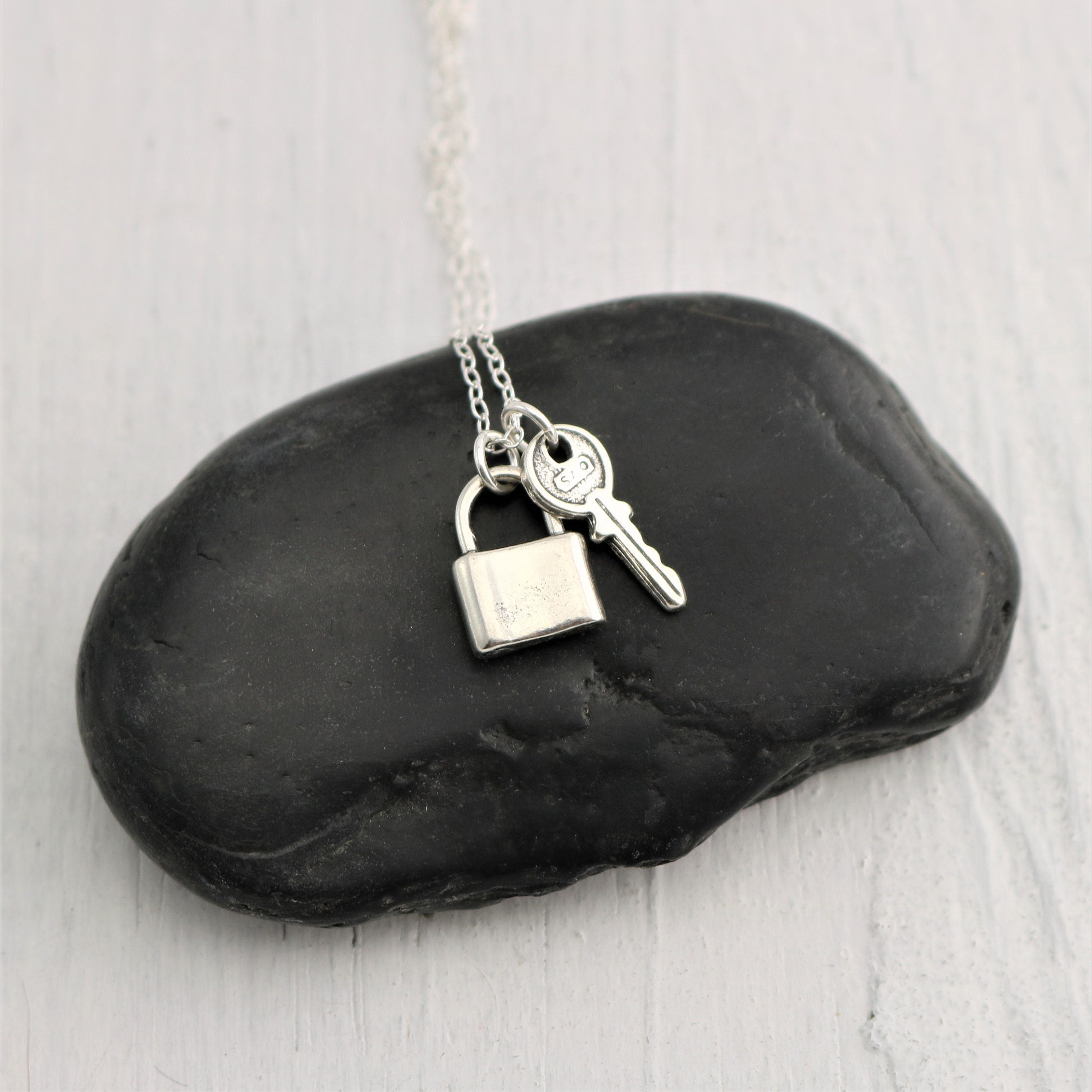Genuine 925 Sterling Silver Mini Padlock Necklace – The Cord Gallery