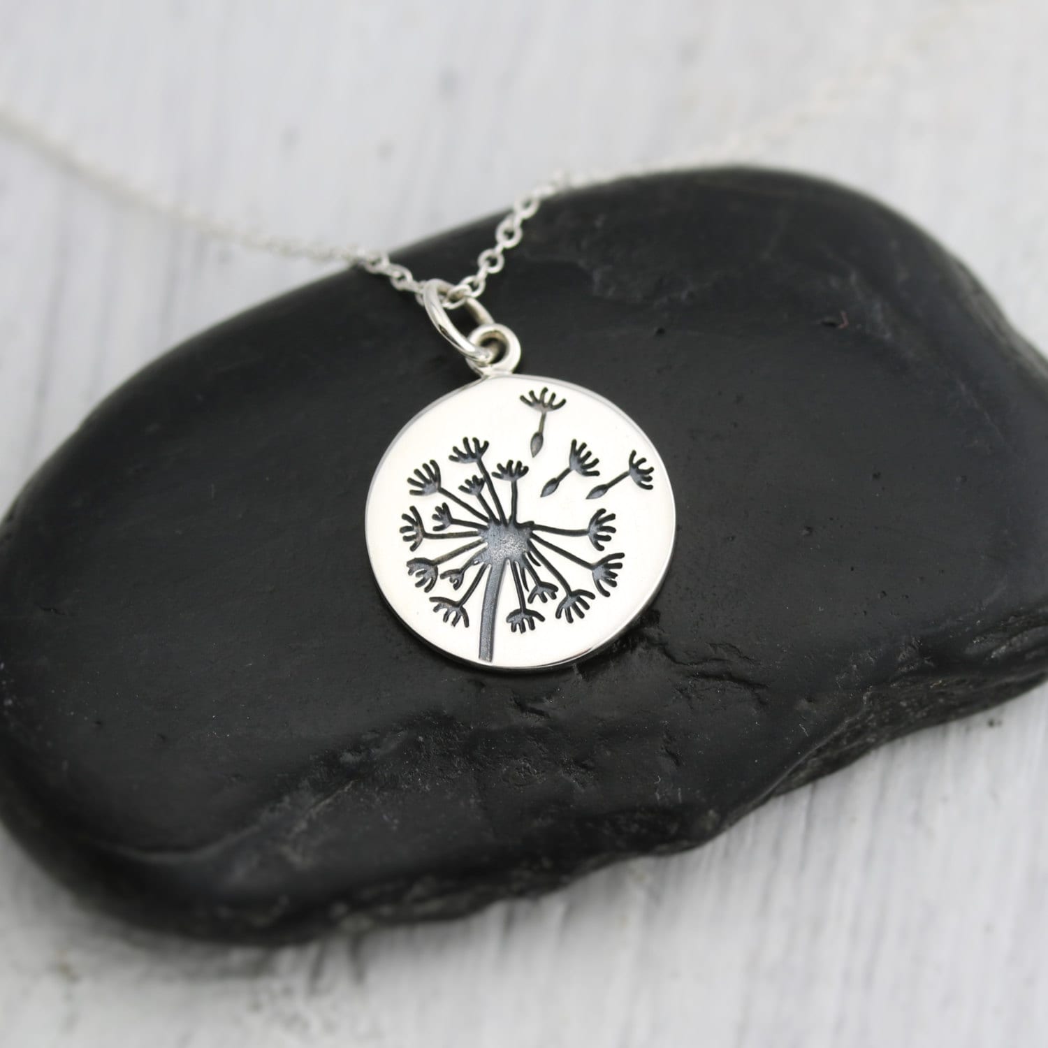 Sterling Dandelion Jewelry Sterling Silver Dandelion Necklace Sterling Dandelion Charm Necklace Dandelion Wishes Pendant Etsy Canada