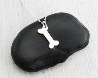 Pet Memorial Bone Necklace, Dog Jewelry for Women, Dog Memorial Jewelry, Dog Owner Gift for Pet Sitter or Dog Mom, Pet Sympathy Animal Lover