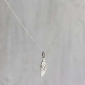Angel Wing Jewelry Sterling Silver Angel Wing Necklace Silver, Sympathy Gift Necklace, Infant Loss Jewelry, Miscarriage Necklace image 4