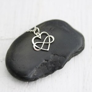 Infinity Heart Necklace - Sterling Silver Inifinity Heart Pendant ...