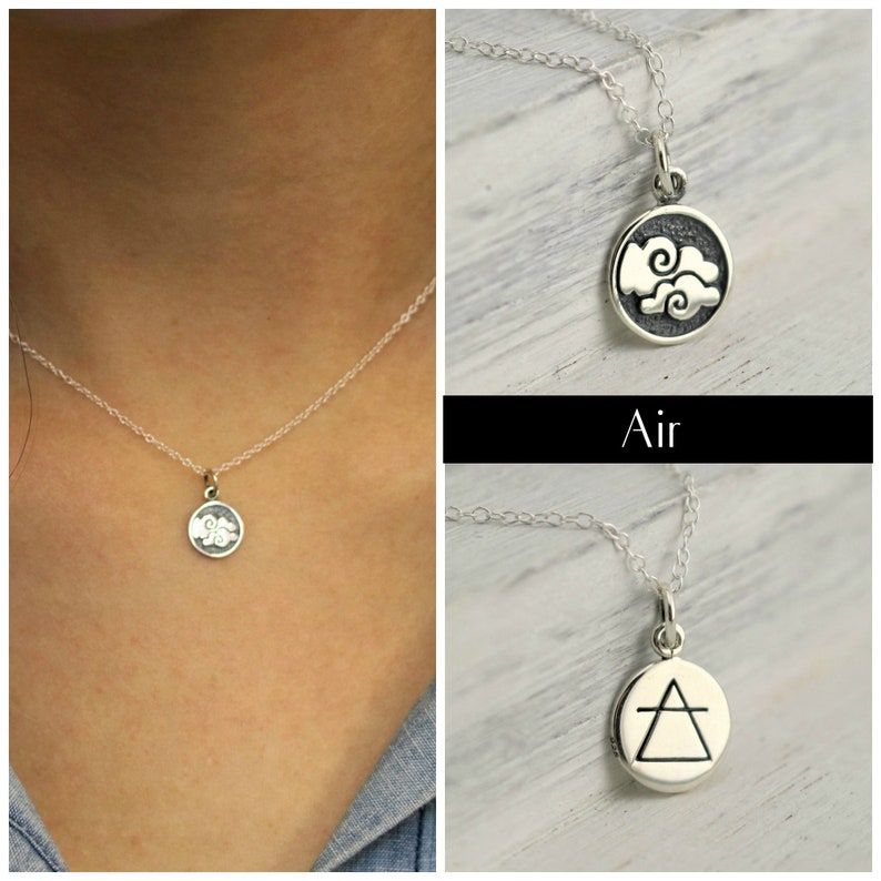 Earth Elements Necklace Earth Element Mountain Necklace Etsy