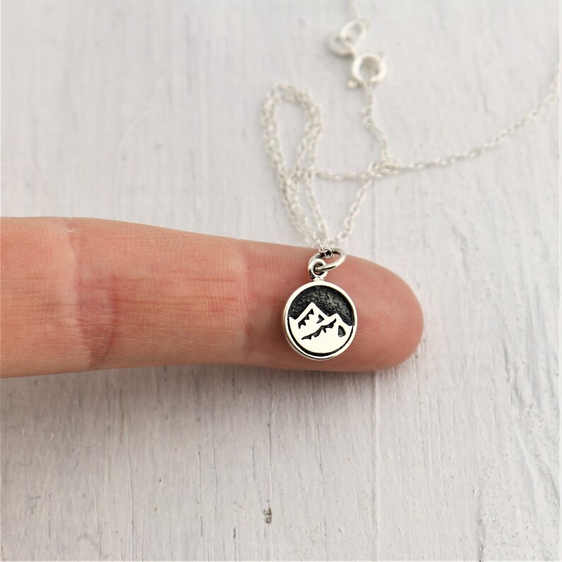 Earth Elements Necklace Earth Element Mountain Necklace Etsy