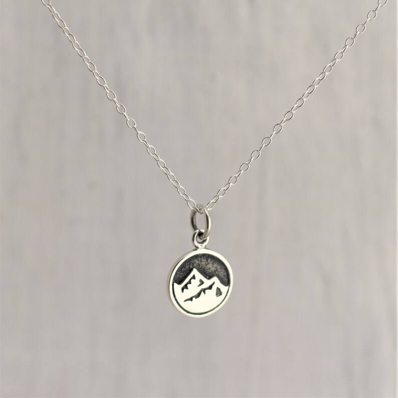 Earth Elements Necklace Earth Element Mountain Necklace Etsy