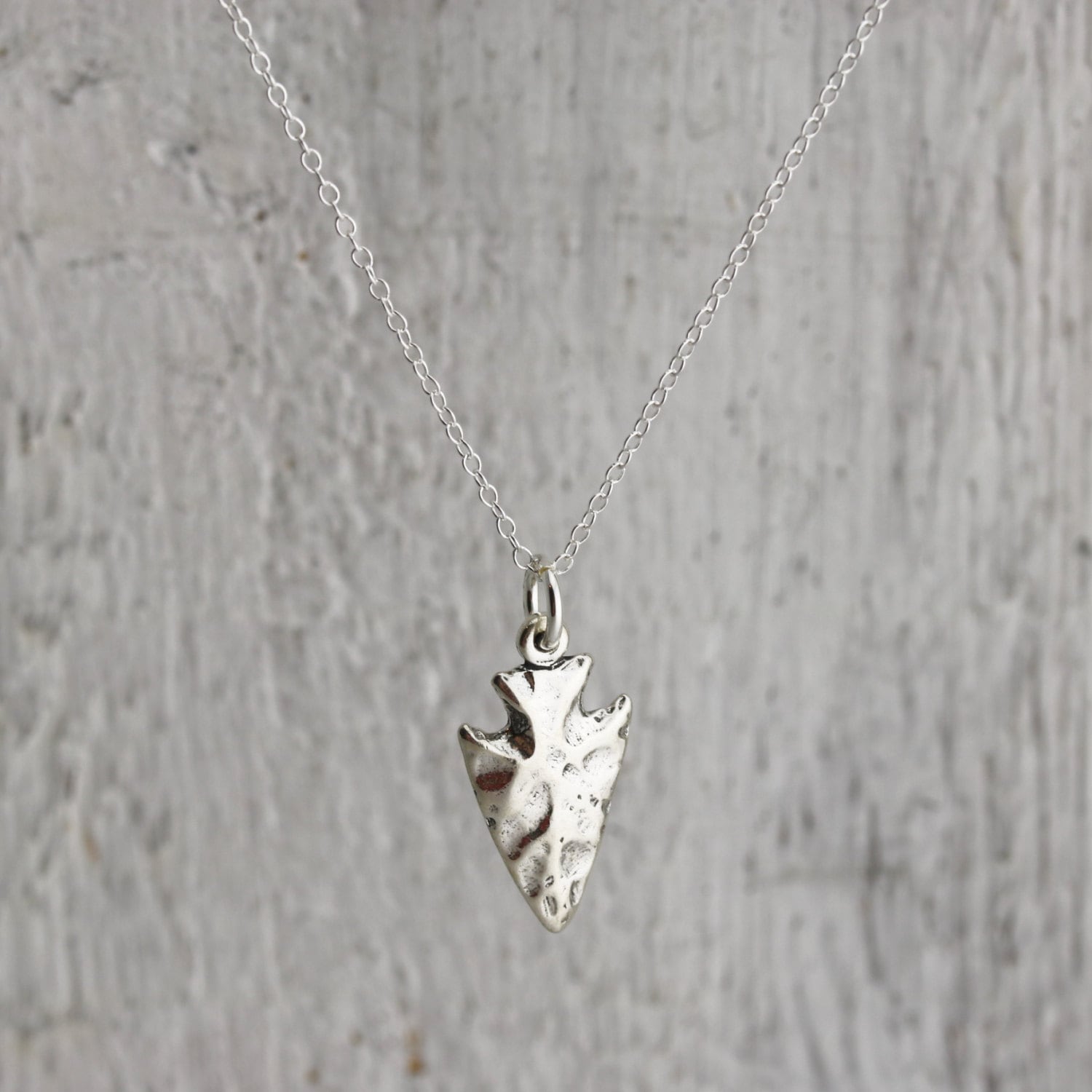 Arrowhead Necklace Arrow Necklace Sterling Silver Etsy