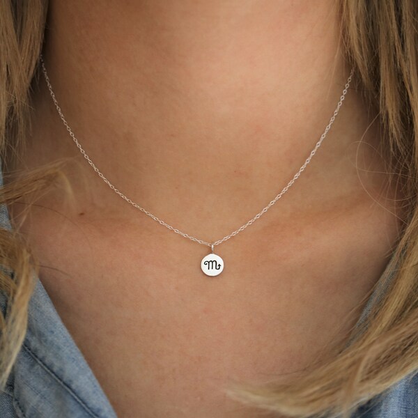 •SCORPIO•  silver necklace