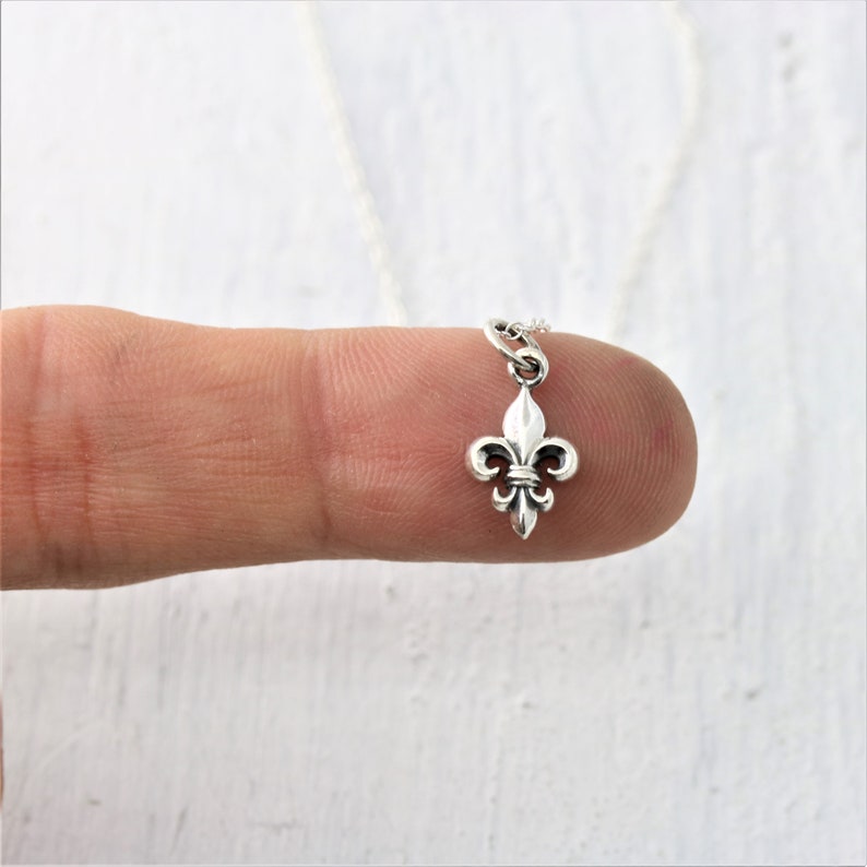 Fleur De Lis Jewelry Sterling Silver Fleur De Lis Necklace Etsy