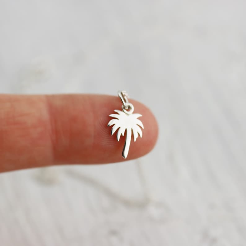 palm tree charm necklace