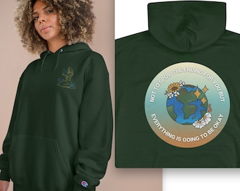 Champion Eco Hoodie: Earth Goddess Graphic Sweatshirt