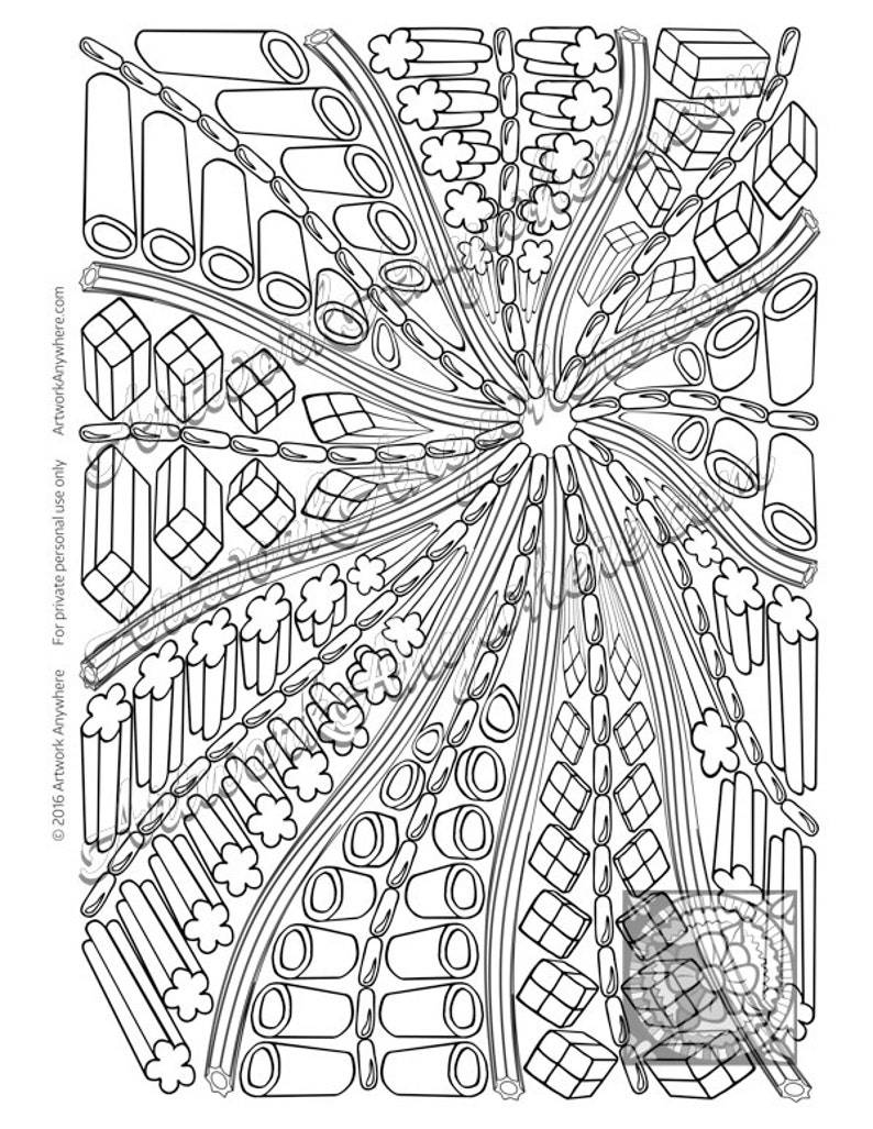 Download Licorice Zip Good Swirl a Plenty Adult coloring page digi | Etsy
