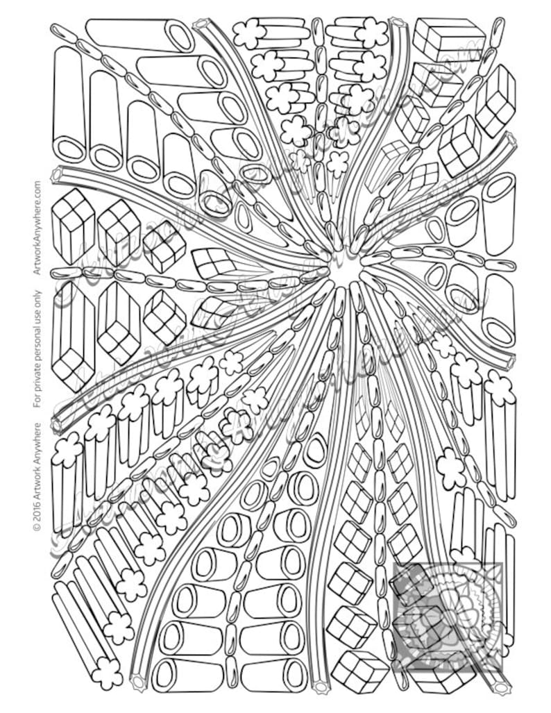 Download Licorice Zip Good Swirl a Plenty Adult coloring page digi | Etsy